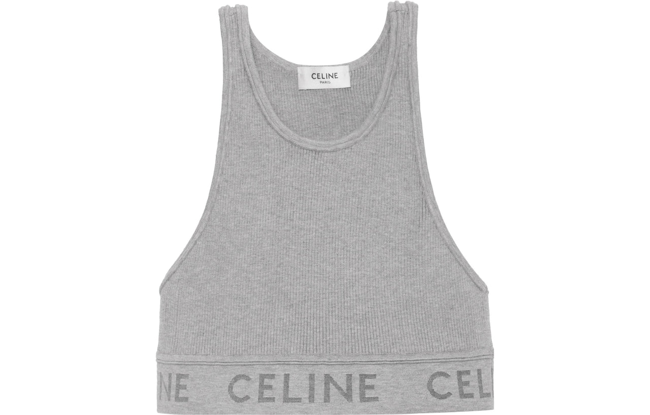 CELINE Tank Tops Women's Gray