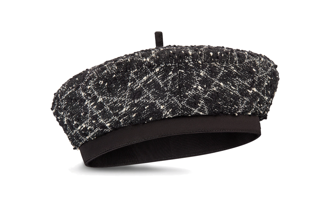 DIOR Cotton, Acrylic, Polyamide Berets Women's Black