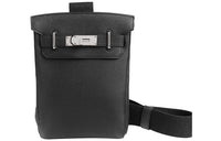 HERMES Hac A Dos Togo Calfskin Shoulder Bag Crossbody Bag Small Size Unisex Noir Black