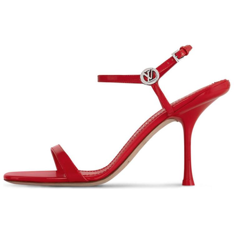 LOUIS VUITTON 6AM Strap Sandals 9cm Women's Red