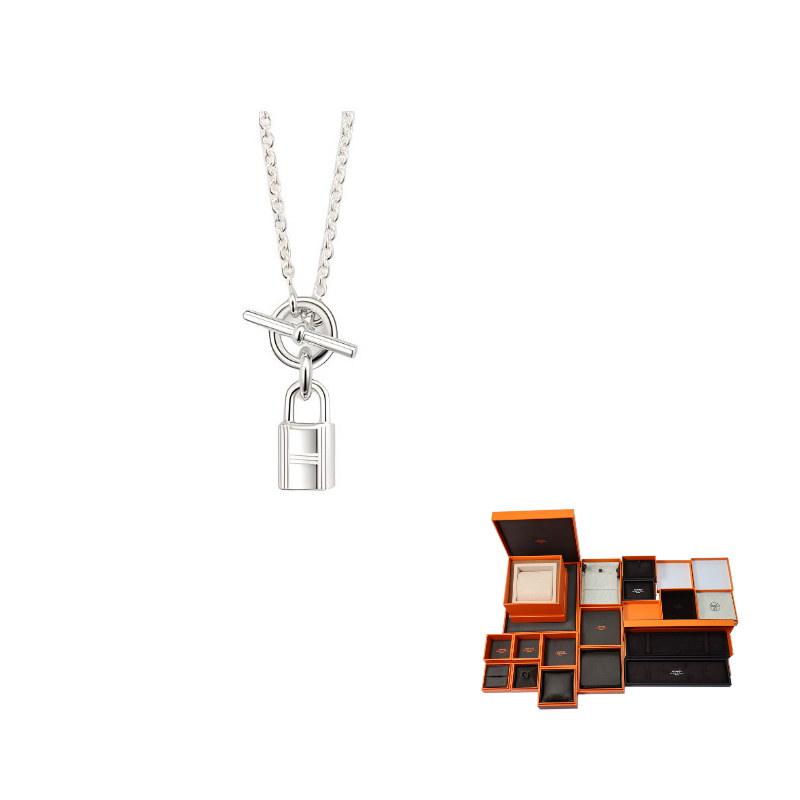 HERMES 925 Sterling Silver Pendants Women's Silver