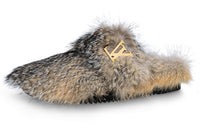 LOUIS VUITTON Easy Closed Toe Slippers Men's Gray