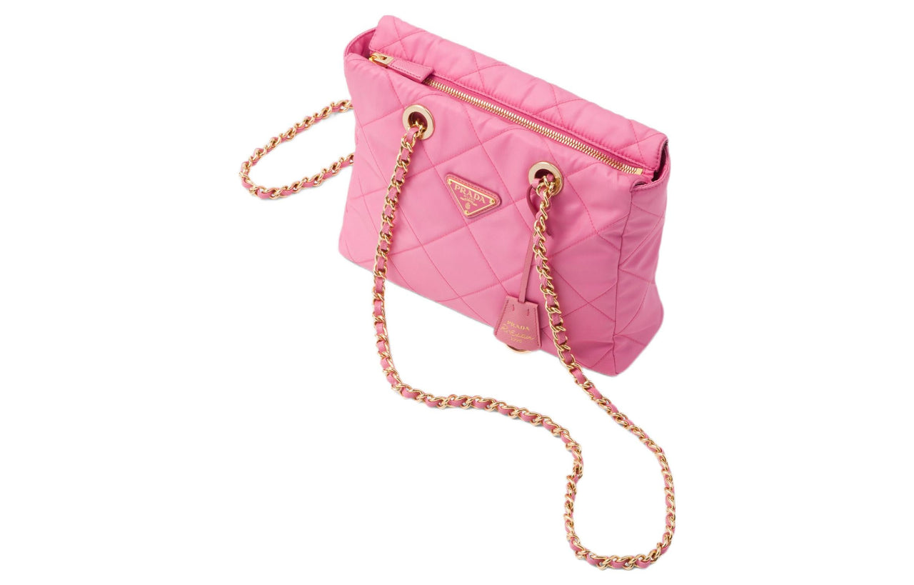 PRADA Fabric Parachute Bag, Crossbody Bag, Shoulder Bag Women's Begonia Pink