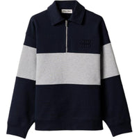 MIU MIU SS25 Sweatshirt Women's Blue