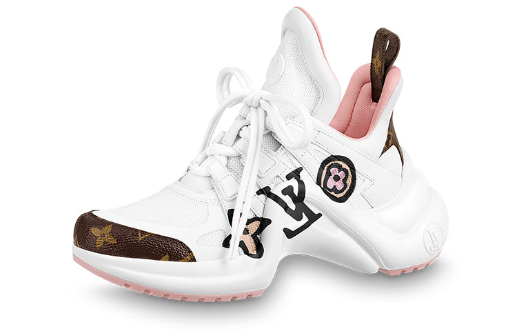 LOUIS VUITTON Archlight 1.0 Sneakers 'White With Large Logo' Women's