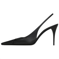 SAINT LAURENT Babylone Slim Heel High Heels 9cm Women's Black