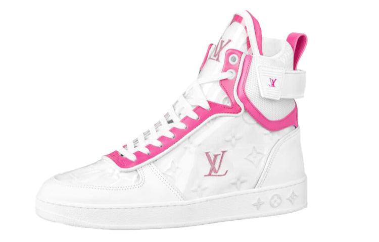 LOUIS VUITTON Boombox Ankle Sneakers 'White Pink' Women's