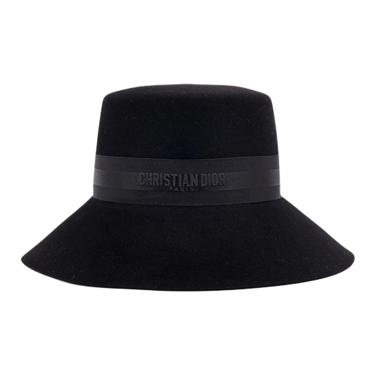 DIOR Rabbit Fur Bucket Hats Women's Black