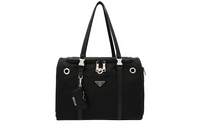 PRADA Nylon Fabric Handbag Women's Black