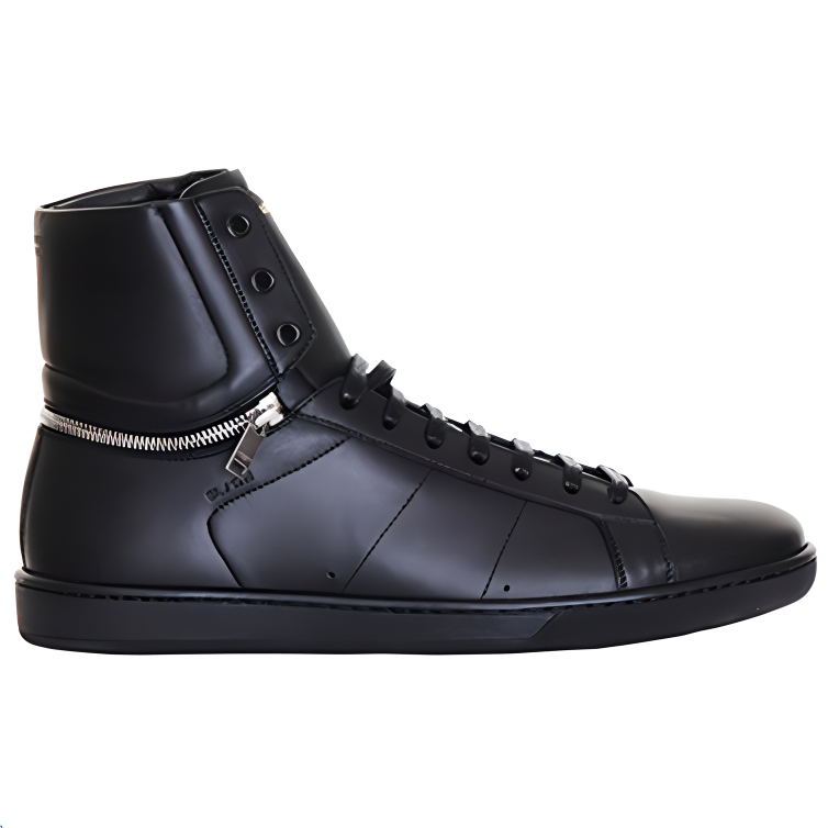 SAINT LAURENT Casual Shoes Men High-Top Black