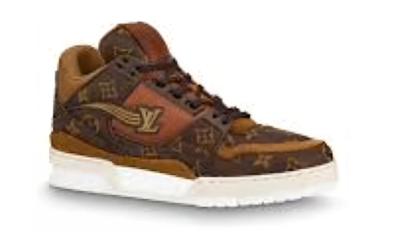 LOUIS VUITTON Trainer Ankle Sneakers 'Brown Monogram'