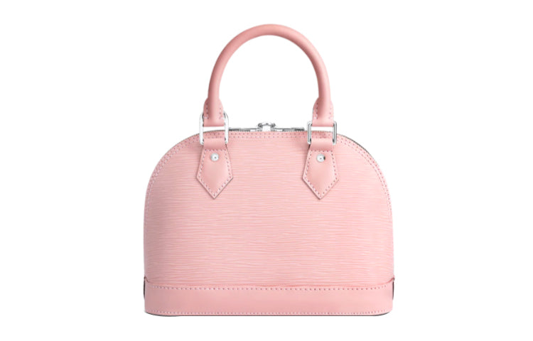 LOUIS VUITTON Alma BB Cow Leather Dome Bag, Shoulder Bag, Crossbody Bag, Handbag Regular Women's Ballet Pink
