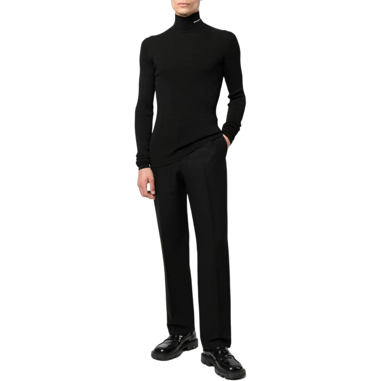 PRADA Slim-fit Cotton Roll Neck Jumper