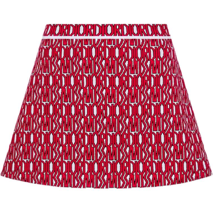 DIOR Casual Short Skirts Women's Red