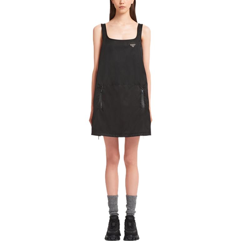 PRADA SS22 Sleeveless Dress Women's Black