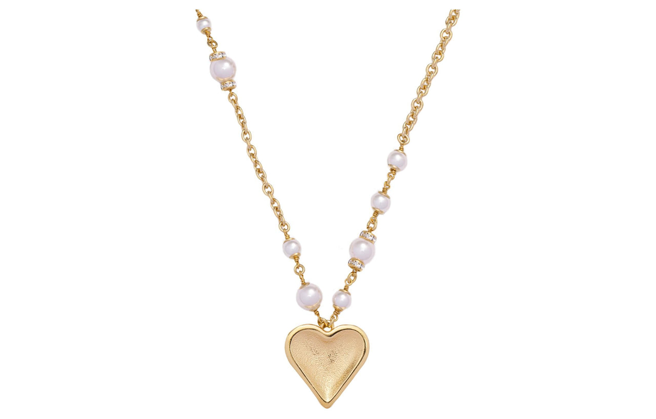 CHANEL Pearl Necklaces Women's Gold
