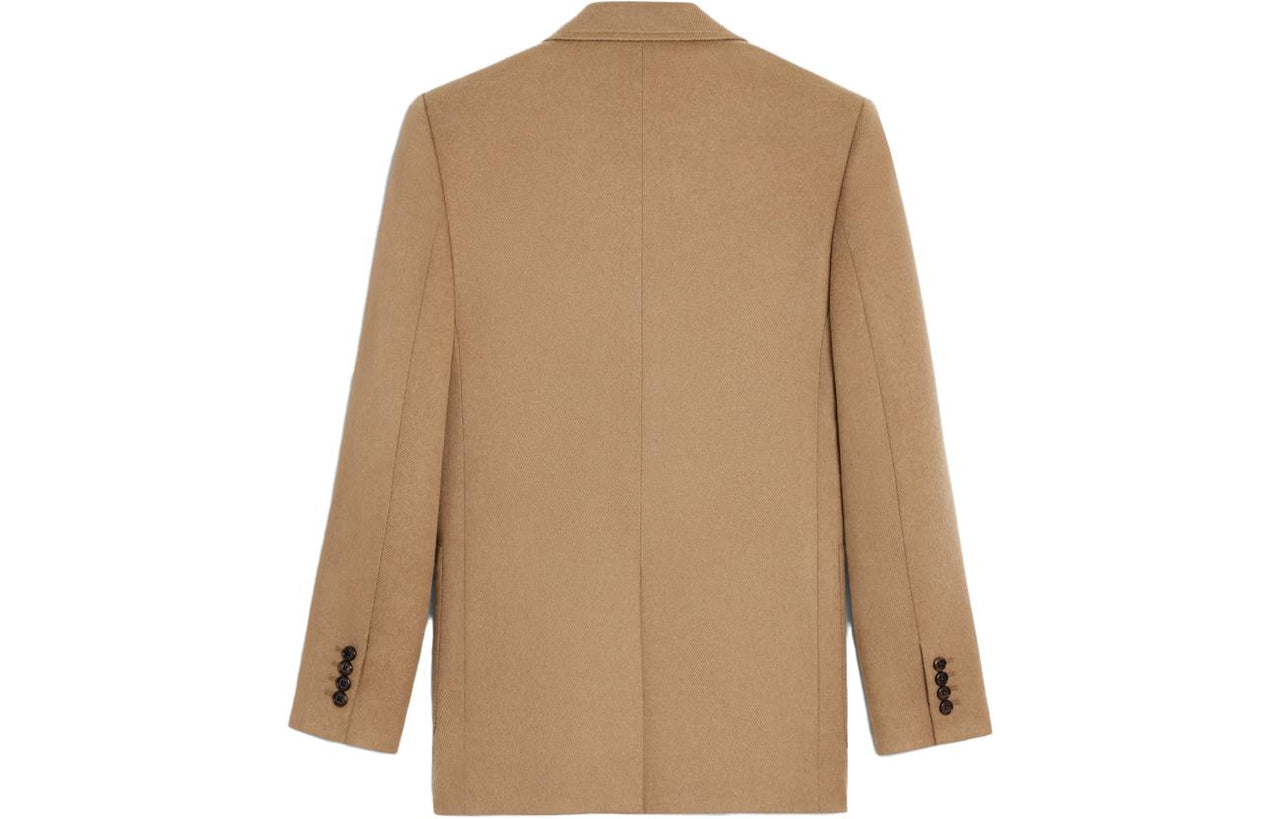 CELINE Business Suits Coats Women's Khaki
