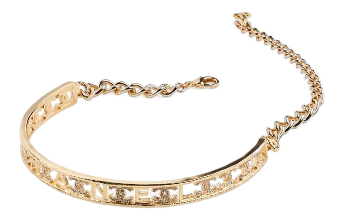 CHANEL Necklaces Women's Gold