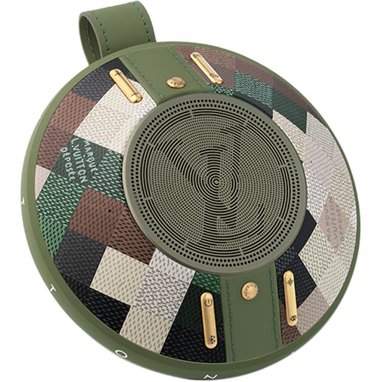 LOUIS VUITTON QAE030 Speaker Hook Bluetooth Camouflage Pattern Portable