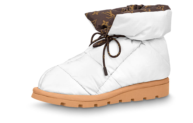 LOUIS VUITTON Pillow Wear-Resistant Snow Boots Women's White