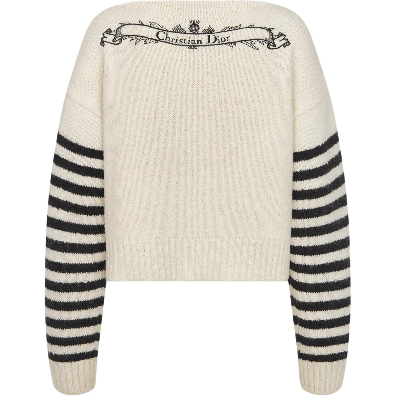 DIOR FW24 Sweater Women's Black White