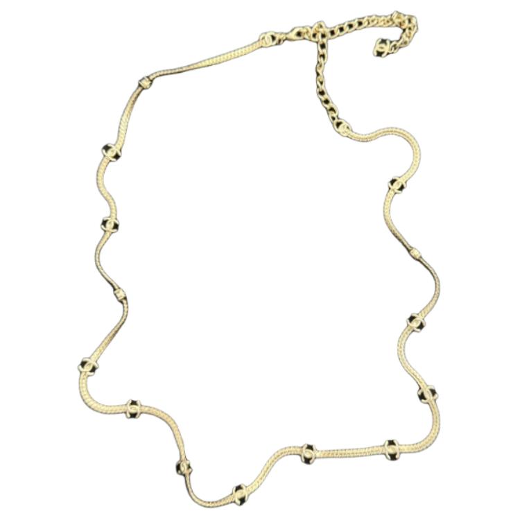 CHANEL Metal Gold Necklaces Women's Gold