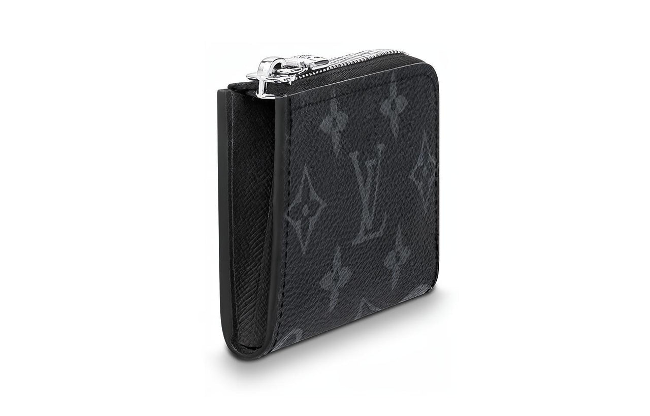 LOUIS VUITTON Coin Purse Monogram Eclipse Black Gray