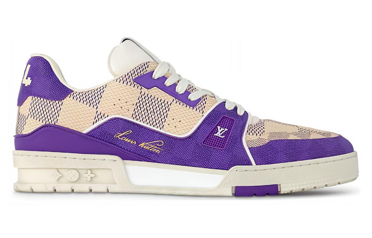LOUIS VUITTON Damier LV Trainer Purple