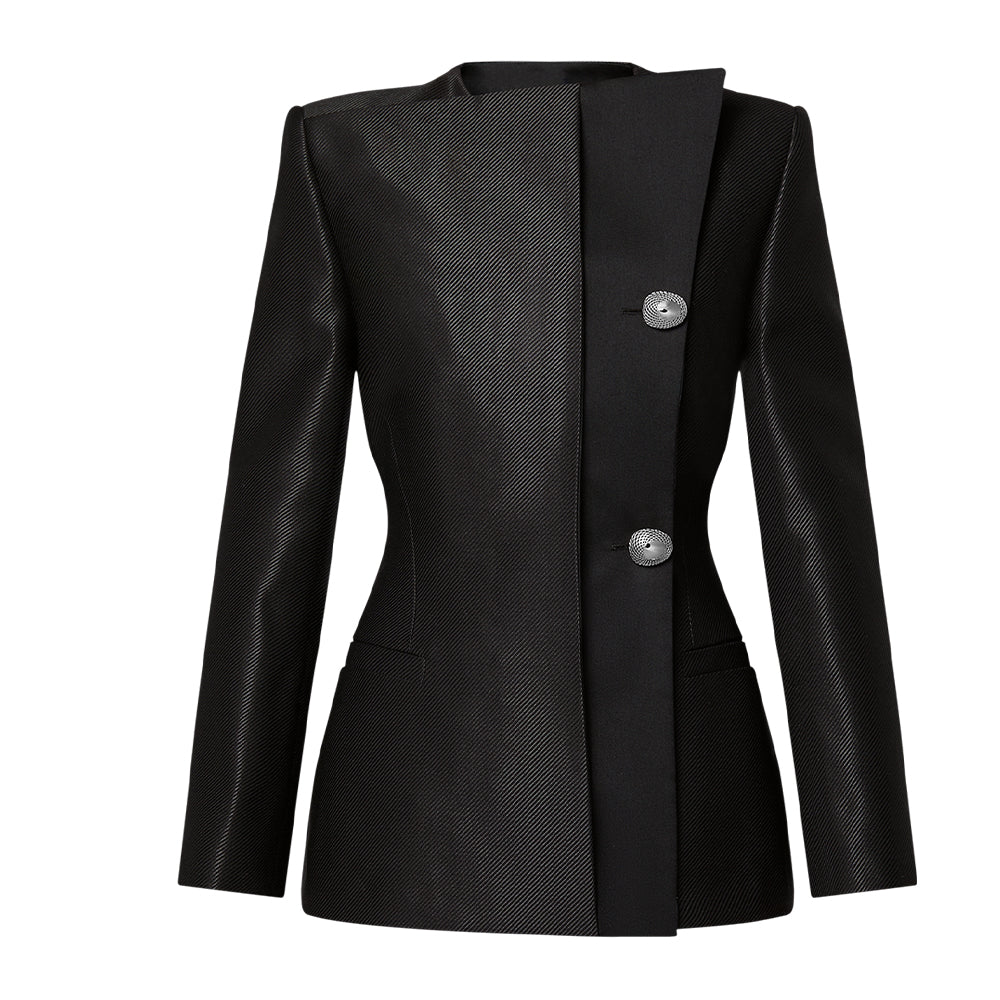 LOUIS VUITTON Asymmetrical Twill Blazer