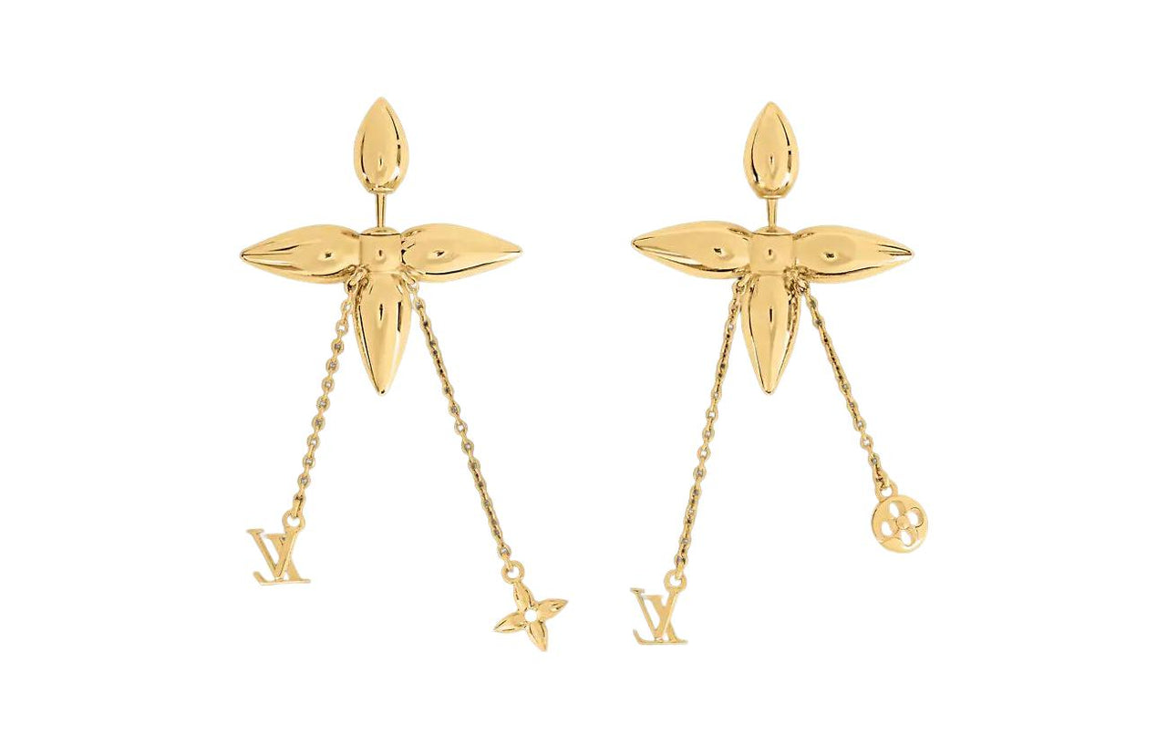 LOUIS VUITTON Earrings Women's Gold