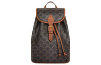 CELINE Cow Leather Backpack Medium Size Women's Tawny