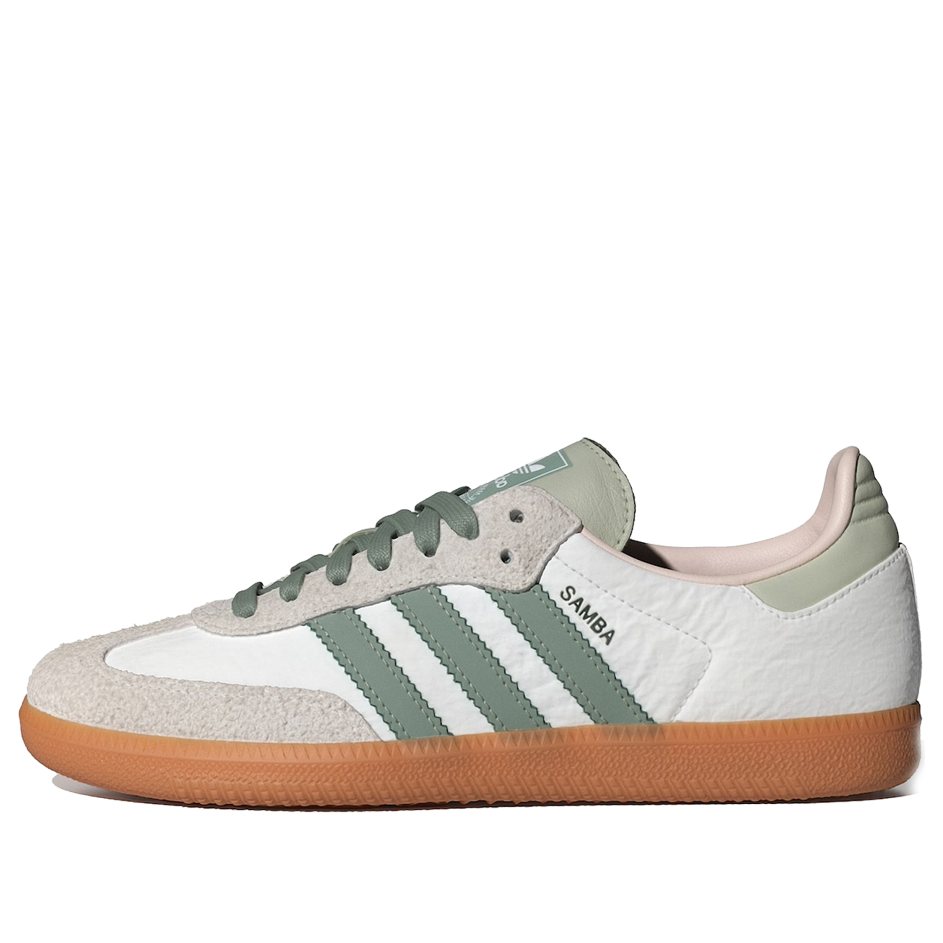(WMNS) adidas Samba 'Cloud White Silver Green' ID0492
