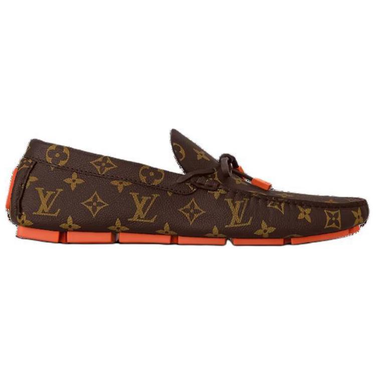 LOUIS VUITTON Driver Moccasin Shoes Casual Shoes Men's Brown