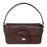 MIU MIU Penny Leather Shoulder Bag, Crossbody Bag, Handbag Regular Women's Heather Wood Color