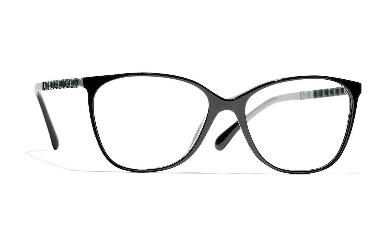 CHANEL Square Eyeglass Frames Unisex