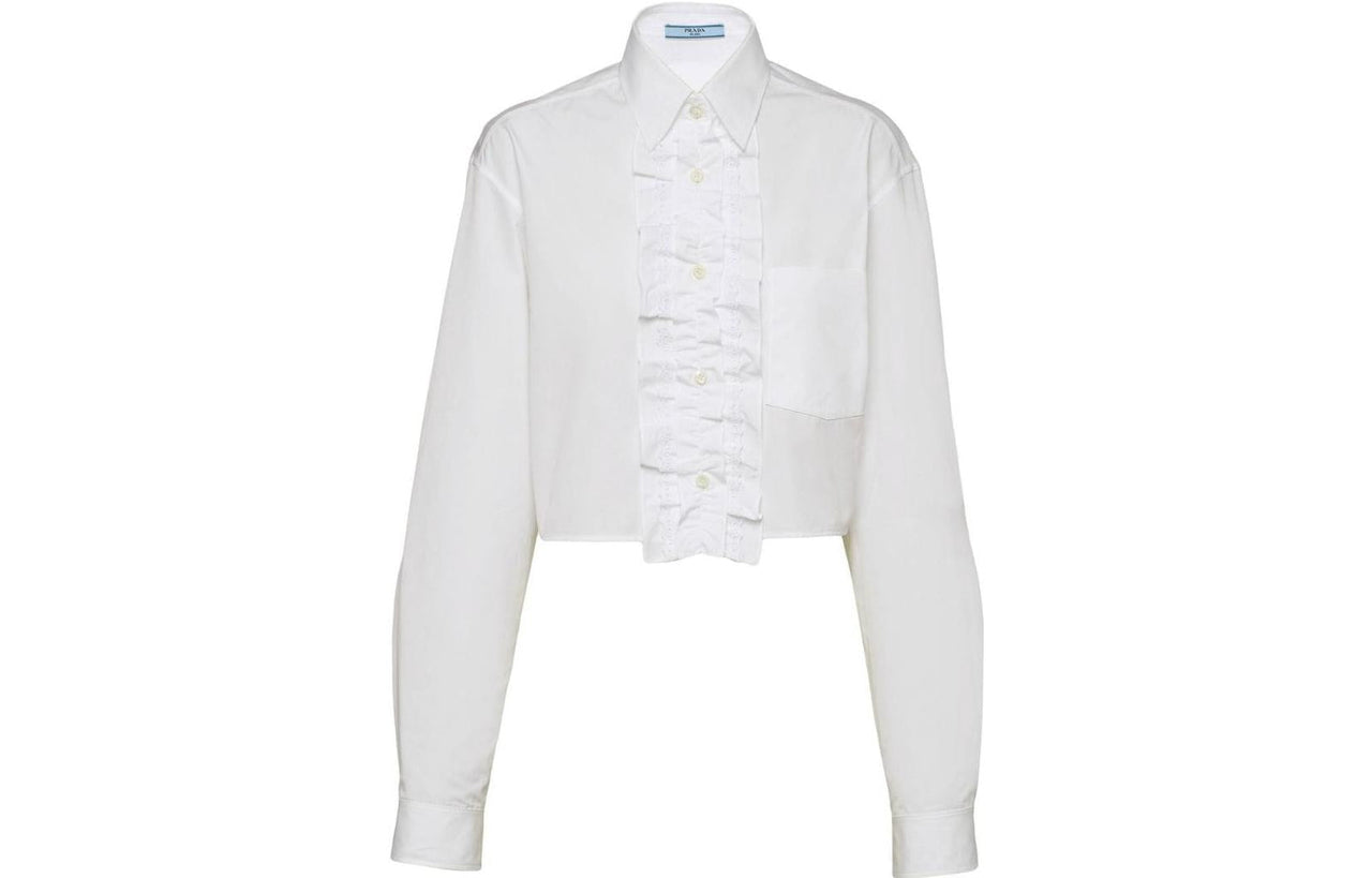 PRADA Crop Tops Women's White