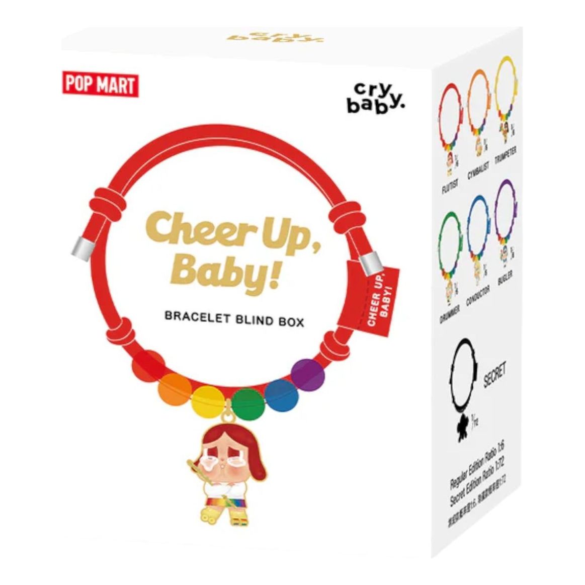 Pop Mart Crybaby Cheer Up Baby Rainbow Bracelet Sealed Case (1 Blind Box) PPMT-2510-0028-985667892
