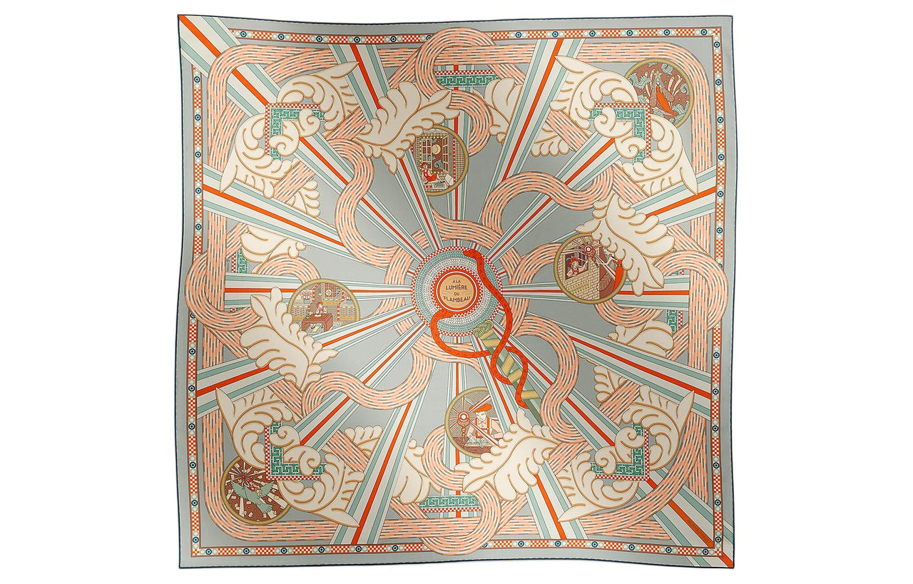 HERMES Silk Scarves Women's Multicolor