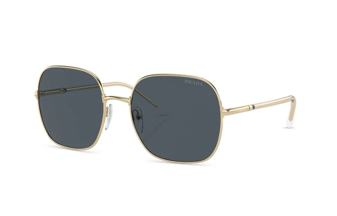 PRADA Irregular Shape Sunglasses Women's Gold