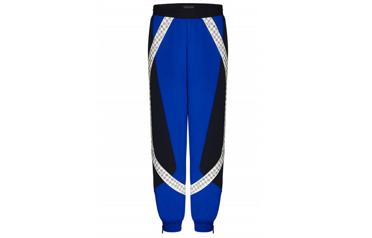 LOUIS VUITTON SS22 Knitted Sports Pants Men's Blue