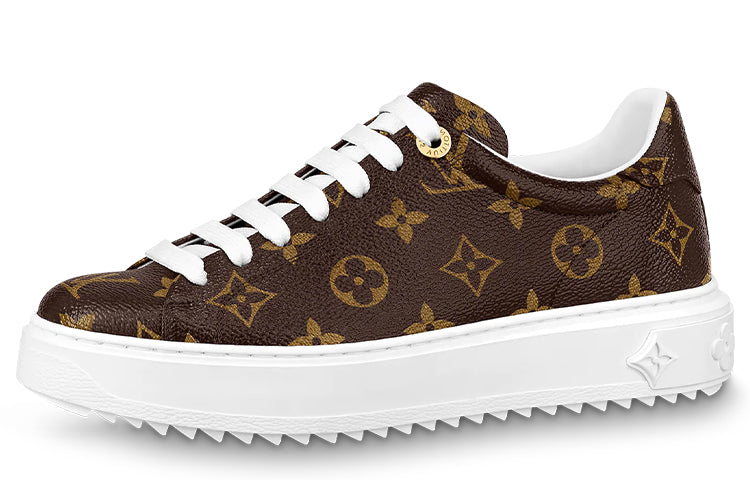 LOUIS VUITTON Time Out Sneakers 'Brown Monogram' Women's