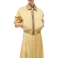 HERMES Jackets Coats Women's Yellow