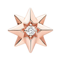 DIOR Diamond 0.04 Carat Earrings Unisex Rose