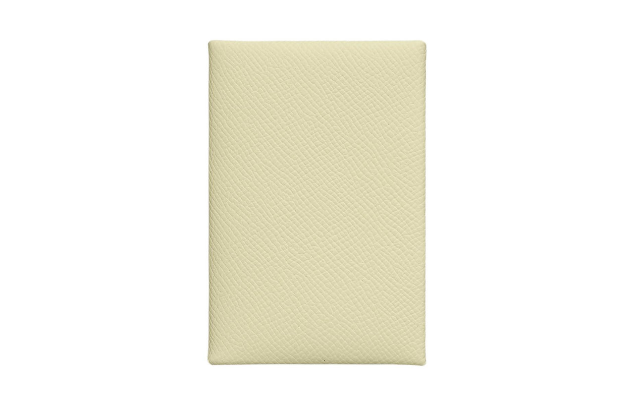HERMES Calvi Epsom Leather Coin Purse Wallets Card Holders Regular Women's Milton Yellow
