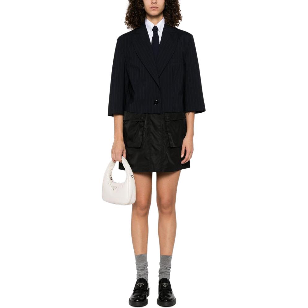 PRADA Logo Plaque Mini Skirt