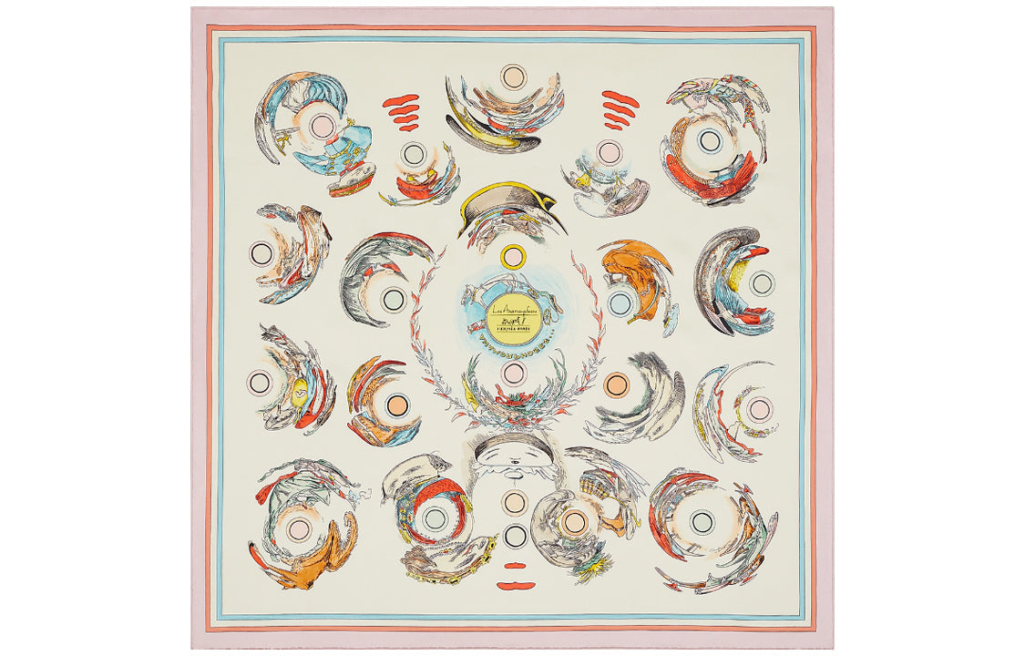 HERMES Silk Scarves Women's Multicolor
