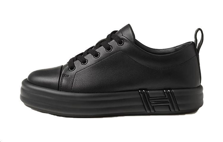 HERMES Happy Low-Top Casual Shoes Women's Black