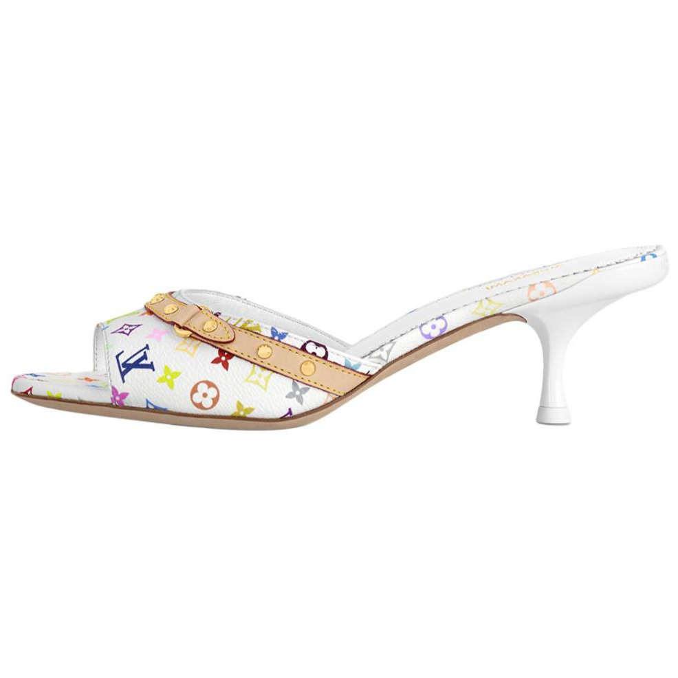 LOUIS VUITTON Slide Slippers Women's White