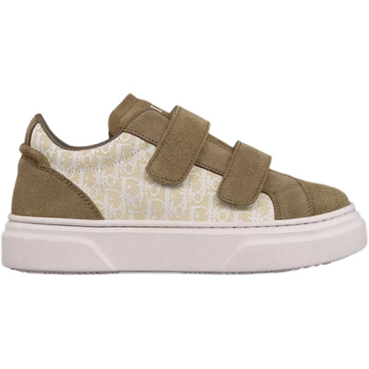 DIOR B33 Platform Shoes Low Top Kids' Skateboarding Shoes Khaki Kids'