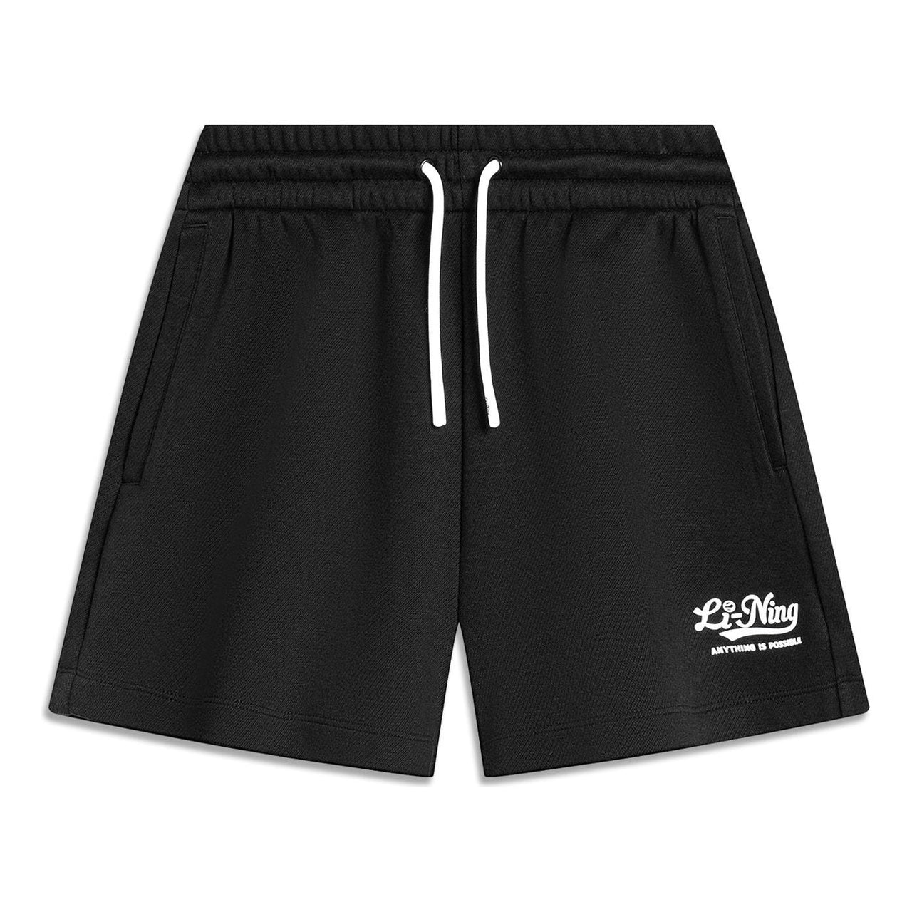 (WMNS) Li-Ning Graphic Loose Fit Shorts 'Black' AKSU530-2